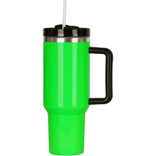 40 Oz Tumbler With Handle And Straw Lid, Insulated Stainless Steel Double Wall Spill Proof Water Bottle Travel Mug 40 Oz Tumbler With Handle And Straw Lid, Insulated Stainless Steel Double Wall Spill Proof Water Bottle Travel Mug